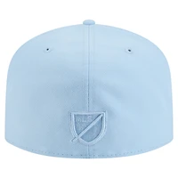 Men's New Era Light Blue Philadelphia Union Color Pack A-Frame 59FIFTY Fitted Hat