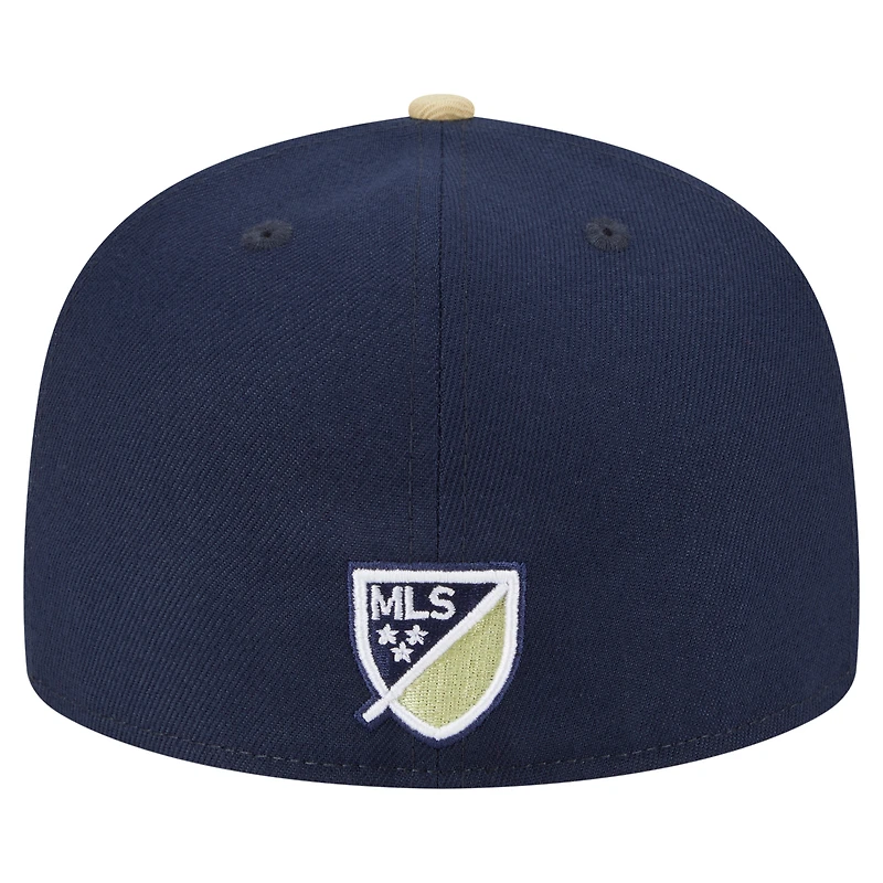 Casquette ajustée Philadelphia Union 2025 Kickoff 59FIFTY pour homme New Era bleu marine