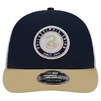Men's New Era Navy Philadelphia Union Throwback Trucker Low Profile 9FIFTY Snapback Hat
