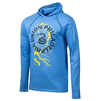 Men's Sport Design Sweden  Light Blue Philadelphia Union 2025 Jersey Hook Relaxed Fit Long Sleeve Hoodie T-Shirt