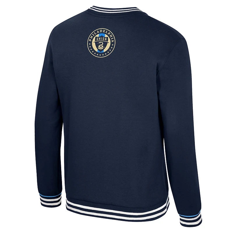 Men's Stadium Essentials Navy Philadelphia Union Half-Time 2-Hit Pullover Sweatshirt