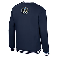 Men's Stadium Essentials Navy Philadelphia Union Half-Time 2-Hit Pullover Sweatshirt