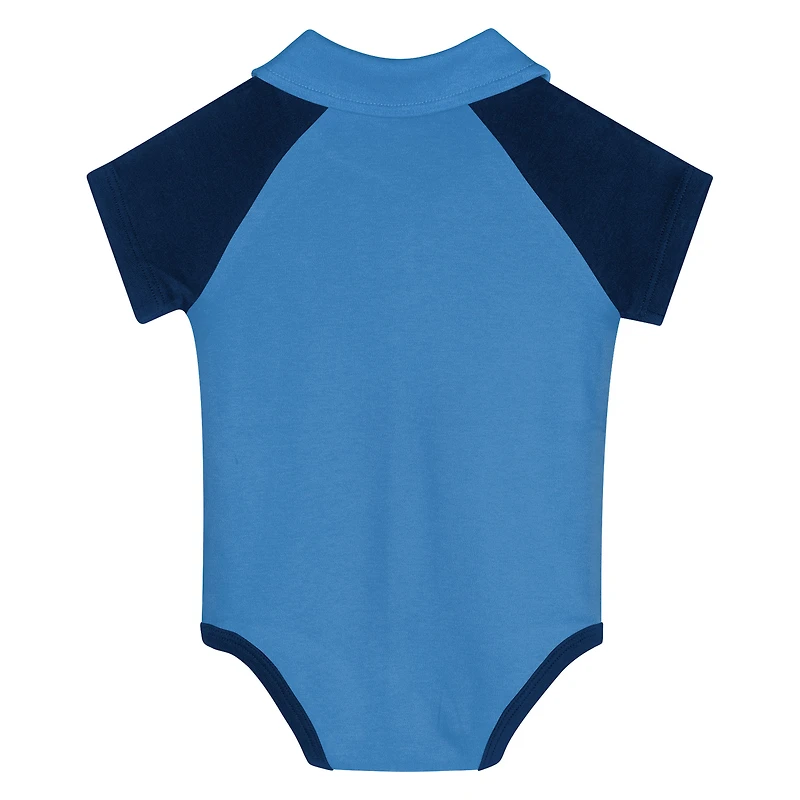 Body raglan à col en V pour nouveau-né de la Philadelphia Union, bleu marine,