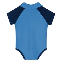 Body raglan à col en V pour nouveau-né de la Philadelphia Union, bleu marine,