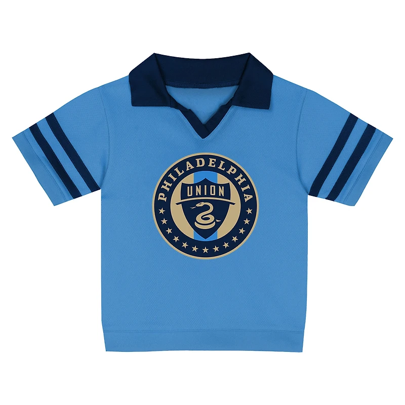 Ensemble haut et short Charming Dude bleu Philadelphia Union pour tout-petit