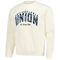 Sweat-shirt unisexe Live Breathe Futbol crème Philadelphia Union