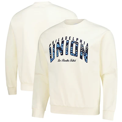 Sweat-shirt unisexe Live Breathe Futbol crème Philadelphia Union