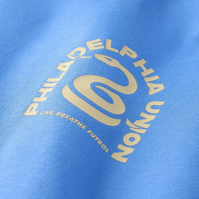 Unisex Live Breathe Futbol Light Blue Philadelphia Union Tunnel Hoodie