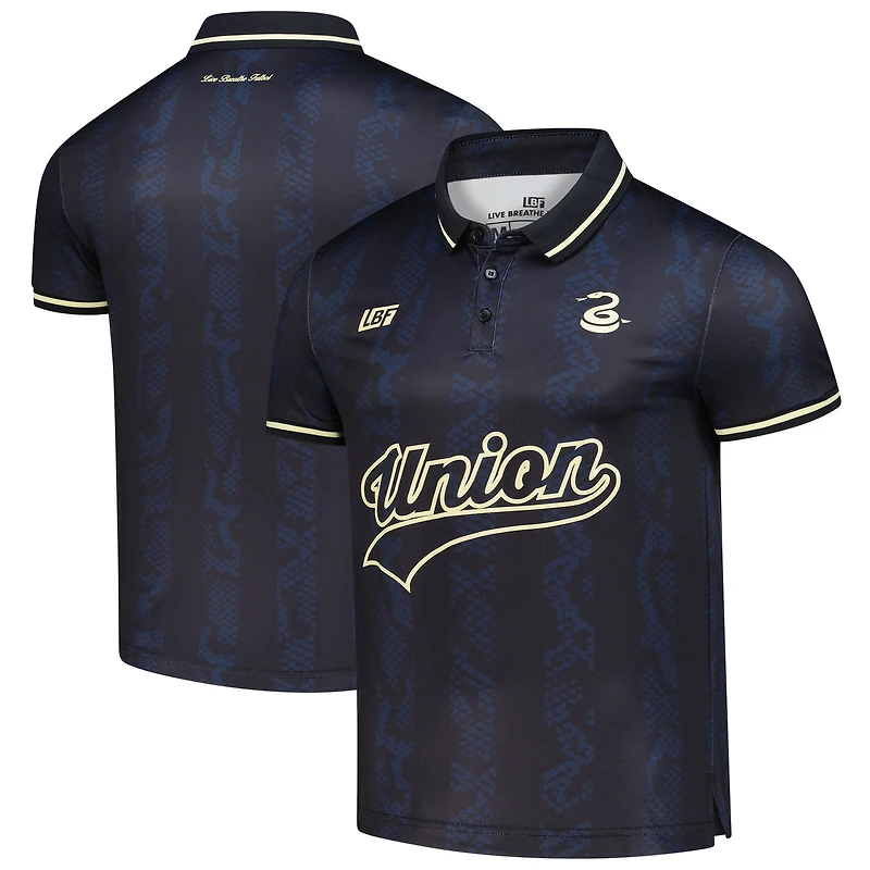 Polo unisexe Live Breathe Futbol Navy Philadelphia Union
