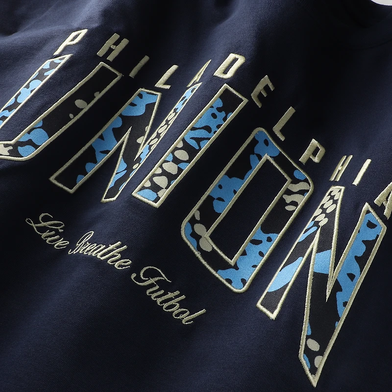 Unisex Live Breathe Futbol Navy Philadelphia Union Scale T-Shirt