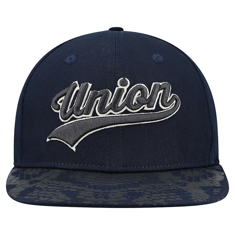 Casquette ajustable unisexe Live Breathe Futbol bleu marine Philadelphia Union Swoop