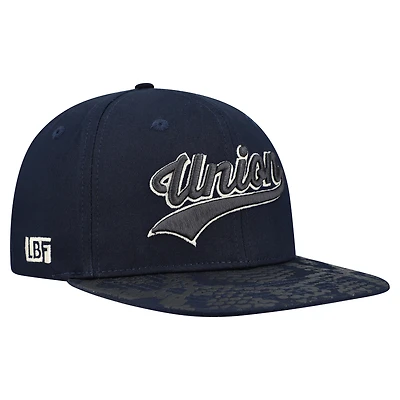 Casquette ajustable unisexe Live Breathe Futbol bleu marine Philadelphia Union Swoop