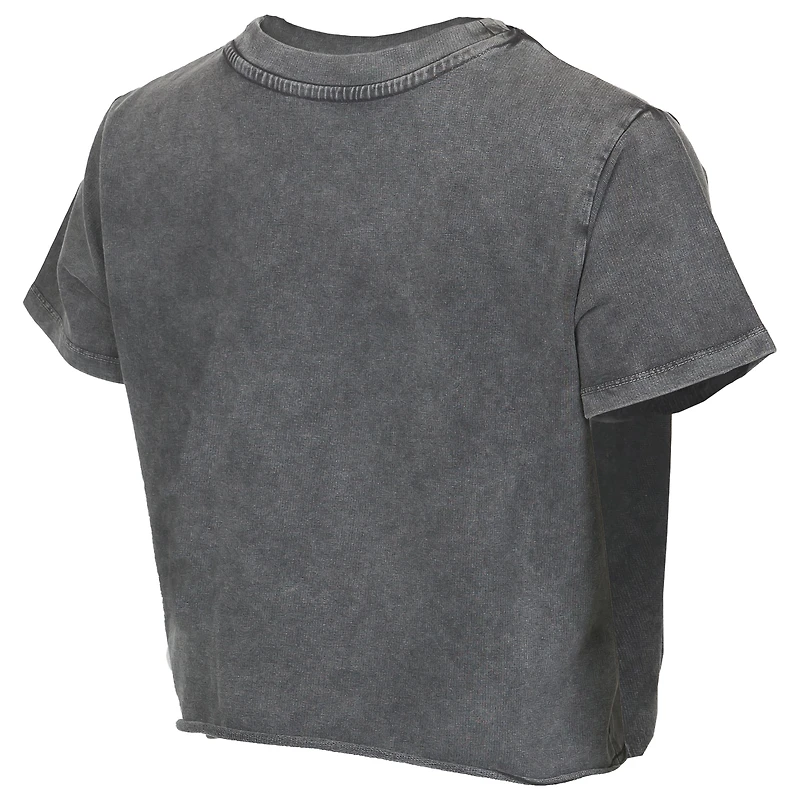 T-shirt court en tissu vieilli Philadelphia Union de Concepts Sport pour femme, couleur anthracite