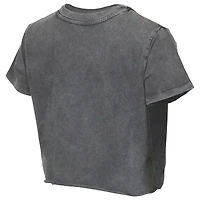 T-shirt court en tissu vieilli Philadelphia Union de Concepts Sport pour femme, couleur anthracite