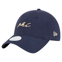 Casquette ajustable 9TWENTY bleu marine pour femme New Era Philadelphia Union Script