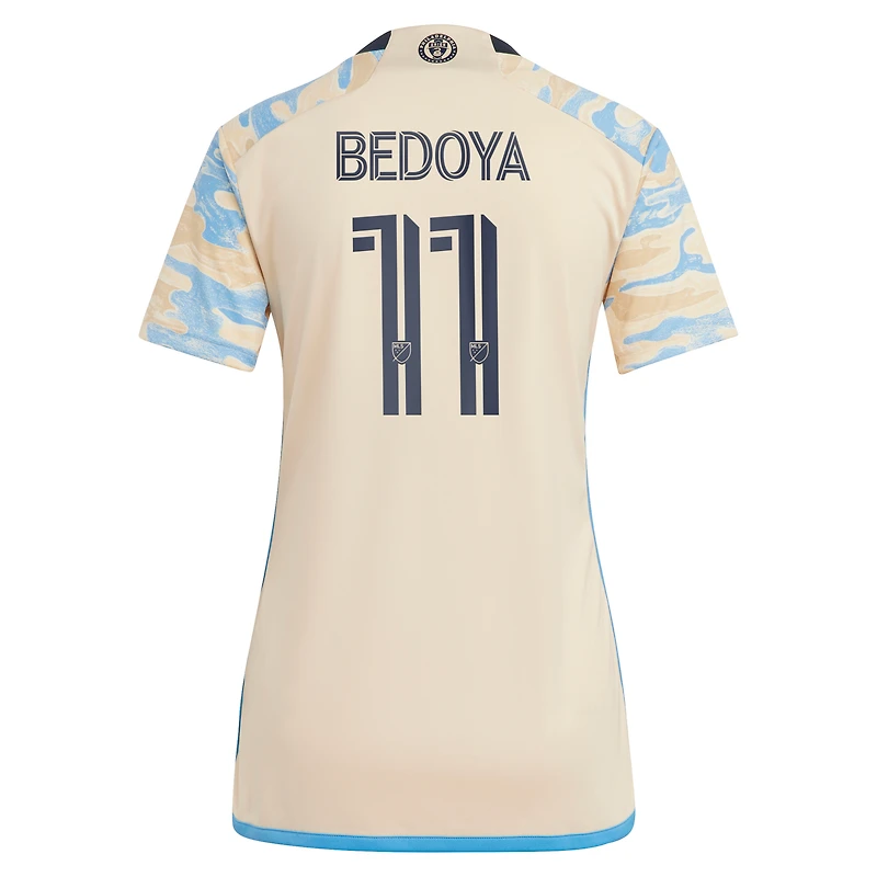 Maillot Philadelphia Union 2023 For Philly adidas Alejandro Bedoya Tan pour femme