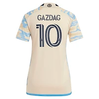 Women's adidas Daniel Gazdag Tan Philadelphia Union 2023 For Philly Replica Jersey