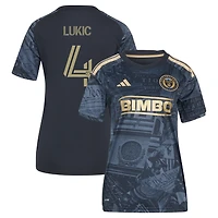 Women's adidas Jovan Lukić Navy Philadelphia Union 2026 1776 Kit Replica Jersey