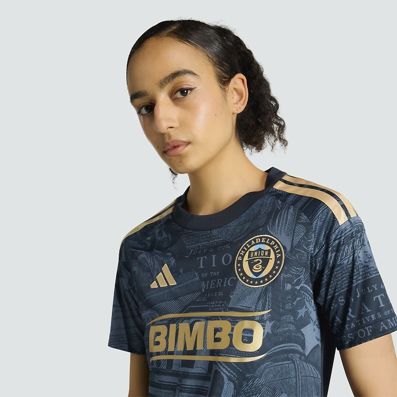 Women's adidas Navy Philadelphia Union 2026 1776 Kit Replica Jersey