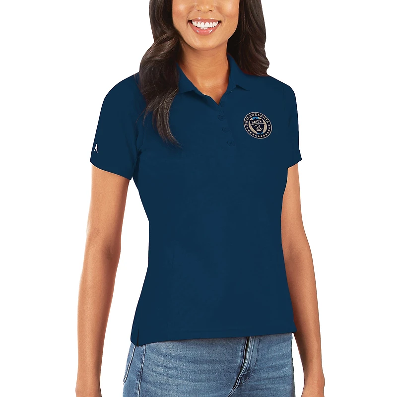 Polo piqué Legacy Philadelphia Union bleu marine Antigua pour femme