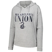 Women's Concepts Sport Gray Philadelphia Union Juniper Long Sleeve Hoodie Top
