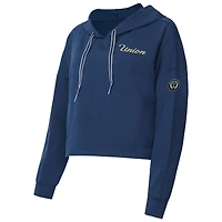 Sweat à capuche manches longues et col rond pour femme Concepts Sport Navy Philadelphia Union Elevation Tri-Blend