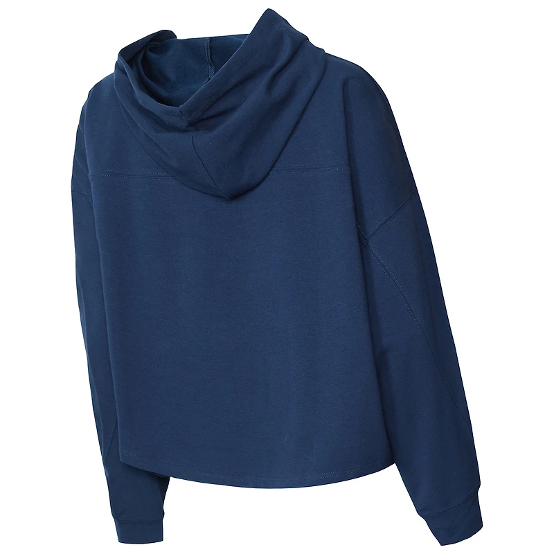 Sweat à capuche manches longues et col rond pour femme Concepts Sport Navy Philadelphia Union Elevation Tri-Blend