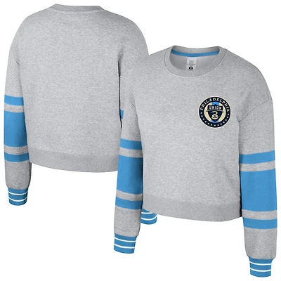 Sweat-shirt court Stadium Essentials pour femme gris chiné Philadelphia Union Scrimmage