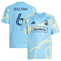 Youth adidas Cavan Sullivan Blue Philadelphia Union 2025 The Voltage Kit Replica Player Jersey
