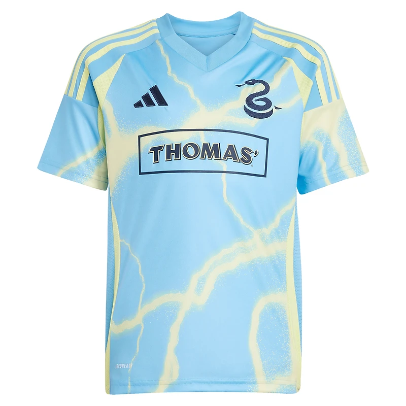 Youth adidas Cavan Sullivan Blue Philadelphia Union 2025 The Voltage Kit Replica Player Jersey
