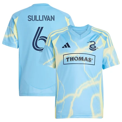 Youth adidas Cavan Sullivan Blue Philadelphia Union 2025 The Voltage Kit Replica Player Jersey