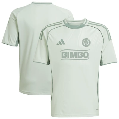 Youth adidas Light Green Philadelphia Union 2025 One Planet Pre-Match Top