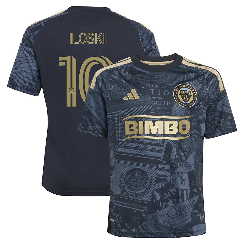 Maillot réplique adidas Milan Iloski Navy Philadelphia Union 2026 1776 pour enfant