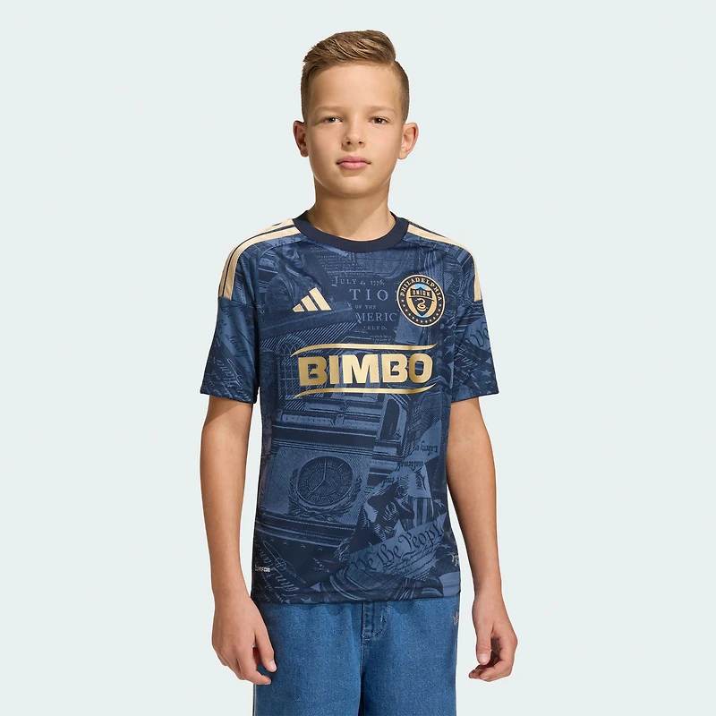 Maillot réplique adidas bleu marine Philadelphia Union 2026 1776 pour jeunes