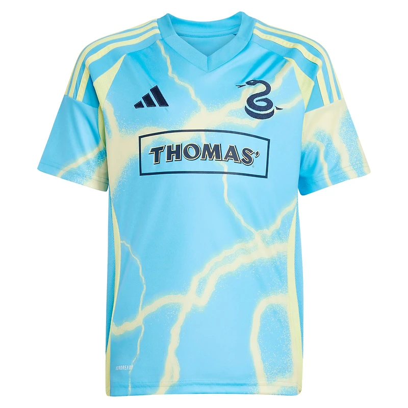 Youth adidas Tai Baribo Blue Philadelphia Union 2025 The Voltage Kit Replica Player Jersey