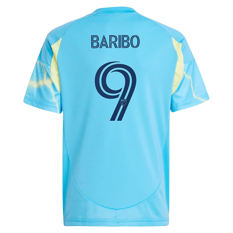 Youth adidas Tai Baribo Blue Philadelphia Union 2025 The Voltage Kit Replica Player Jersey
