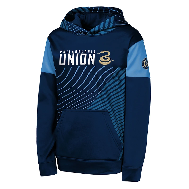 Sweat à capuche imbattable pour jeunes de la marine Philadelphia Union