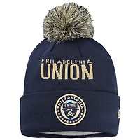 Youth New Era  Navy Philadelphia Union Jersey Hook Cuffed Knit Hat with Pom