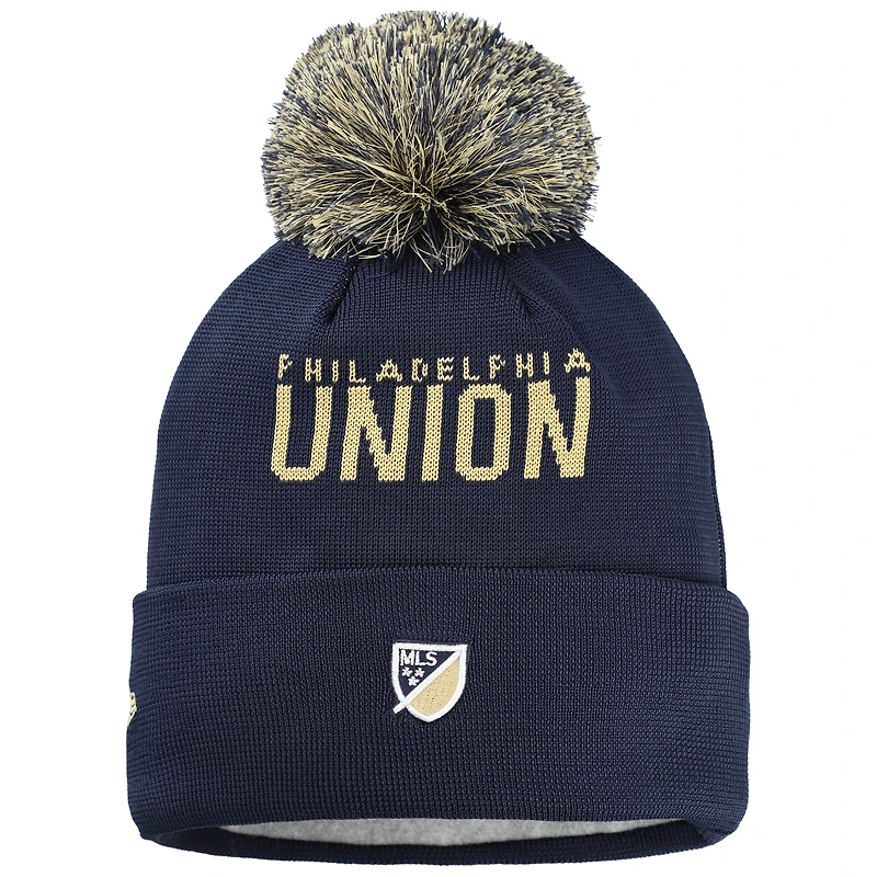 Youth New Era  Navy Philadelphia Union Jersey Hook Cuffed Knit Hat with Pom