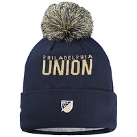 Youth New Era  Navy Philadelphia Union Jersey Hook Cuffed Knit Hat with Pom