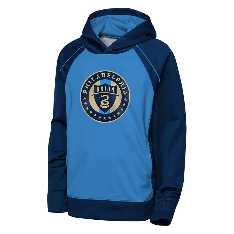 Sweat à capuche polaire bleu marine Philadelphia Union Striker pour jeunes