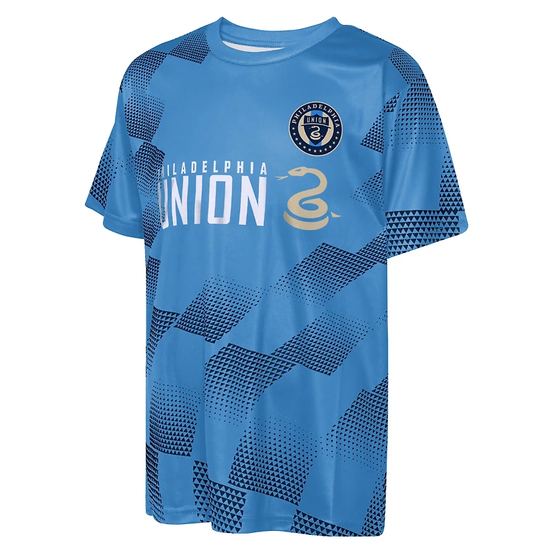 T-shirt transparent bleu Philadelphia Union pour jeunes Outerstuff