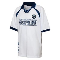 Youth Outerstuff  White Philadelphia Union Mesh Raglan T-Shirt