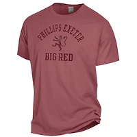 Men's ComfortWash Maroon Phillips Exeter Academy Big Red Arch Logo Garment Dyed T-Shirt