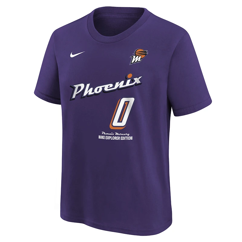 T-shirt Nike Satou Sabally Purple Phoenix Mercury Explorer Edition avec nom et numéro