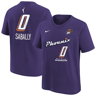 T-shirt Nike Satou Sabally Purple Phoenix Mercury Explorer Edition avec nom et numéro