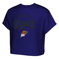 Girls Youth  Purple Phoenix Mercury City Pennant Cropped T-Shirt