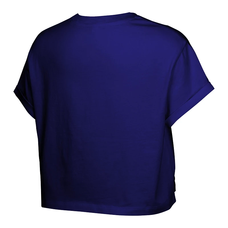 Girls Youth  Purple Phoenix Mercury City Pennant Cropped T-Shirt