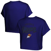 Girls Youth  Purple Phoenix Mercury City Pennant Cropped T-Shirt