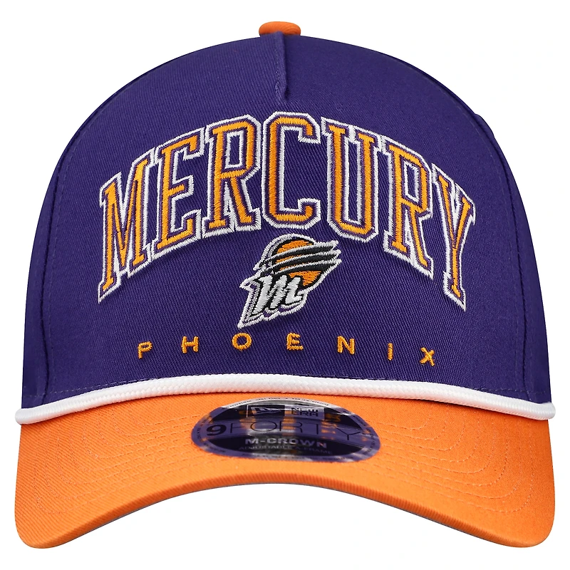 Casquette ajustable New Era Purple Phoenix Mercury Bold Arch COOLERA 9FORTY A-Frame M-Crown pour homme